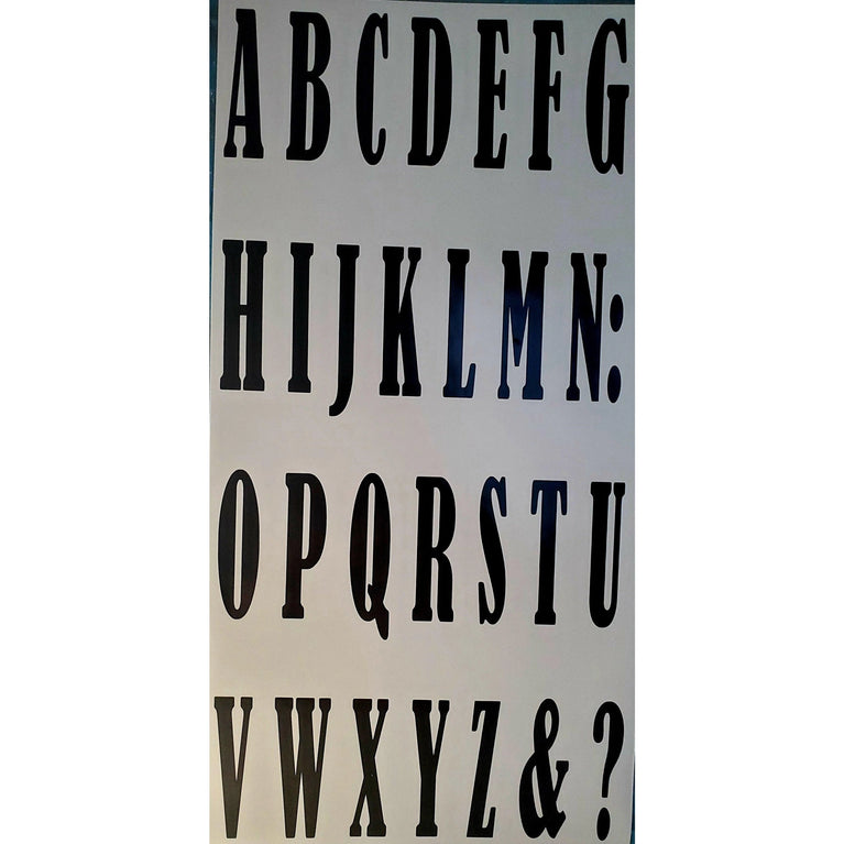 Big Font Alphabet Letter Vinyl Stickers