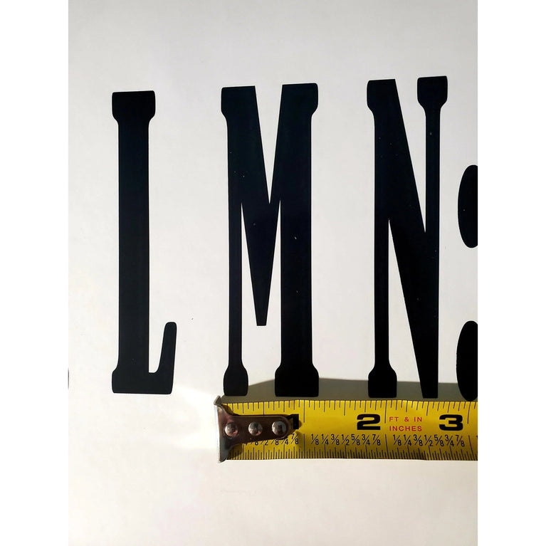 Big Font Alphabet Letter Vinyl Stickers