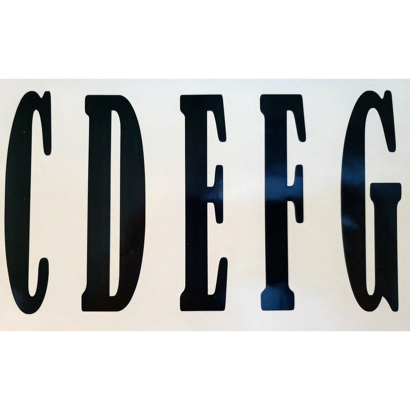 Big Font Alphabet Letter Vinyl Stickers