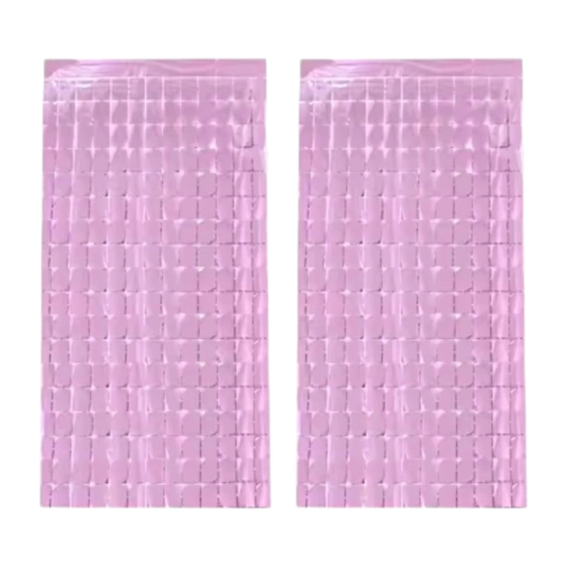 Birthday Party Shimmer Wall Curtains 2-Pack