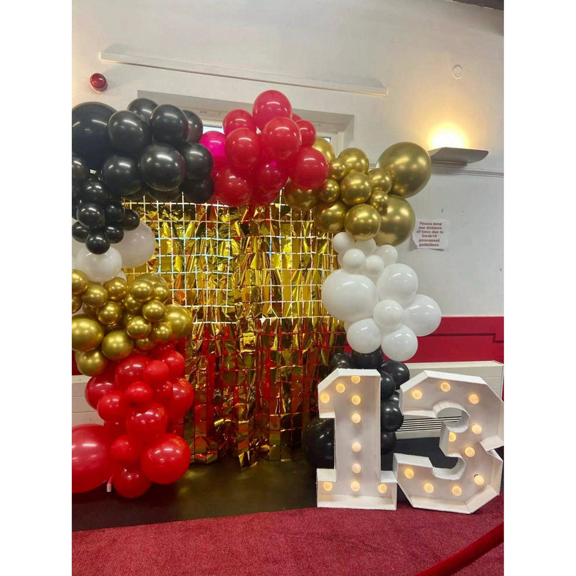 Birthday Party Shimmer Wall Curtains 2-Pack