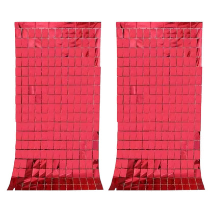 Birthday Party Shimmer Wall Curtains 2-Pack