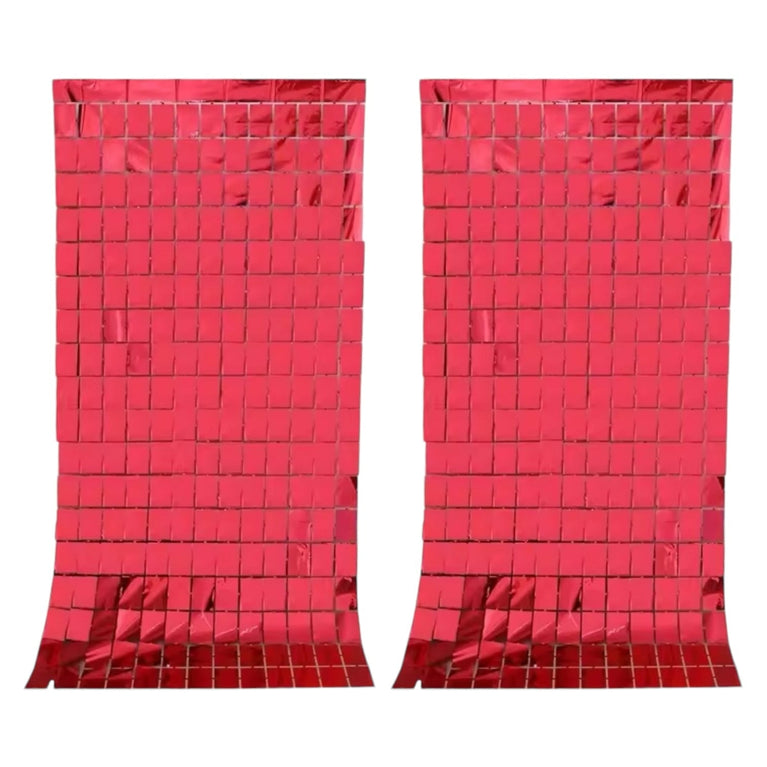 Birthday Party Shimmer Wall Curtains 2-Pack