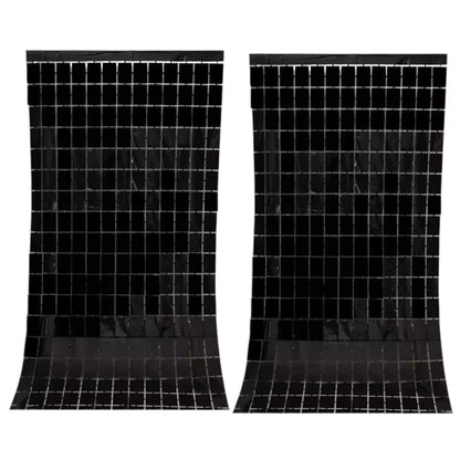 Birthday Party Shimmer Wall Curtains 2-Pack