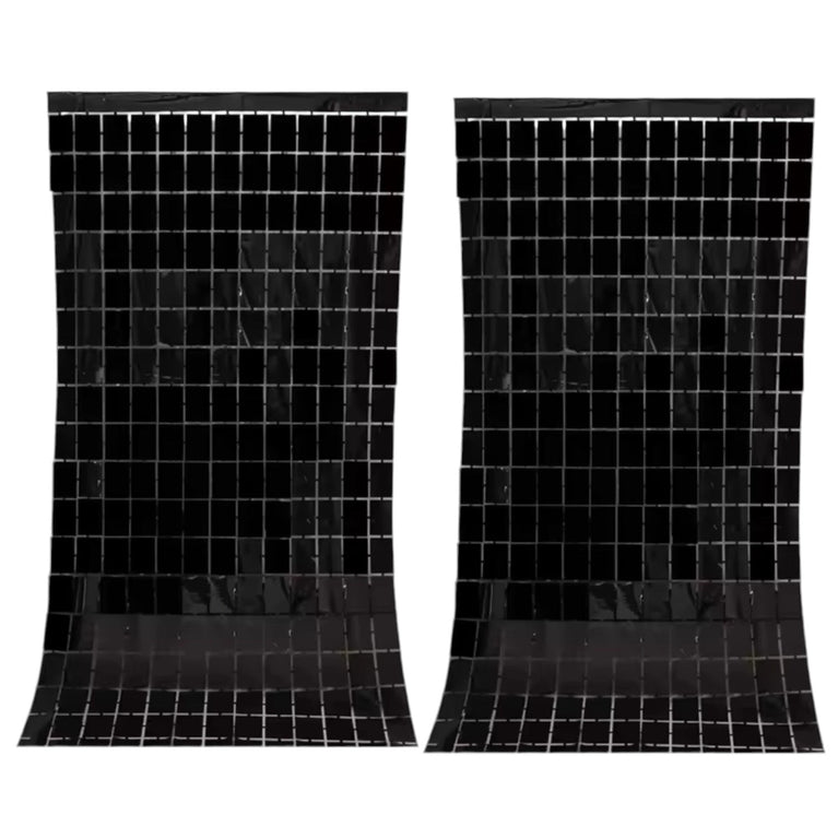 Birthday Party Shimmer Wall Curtains 2-Pack