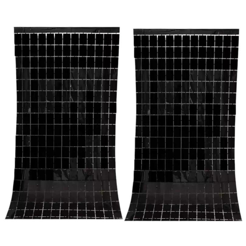 Birthday Party Shimmer Wall Curtains 2-Pack