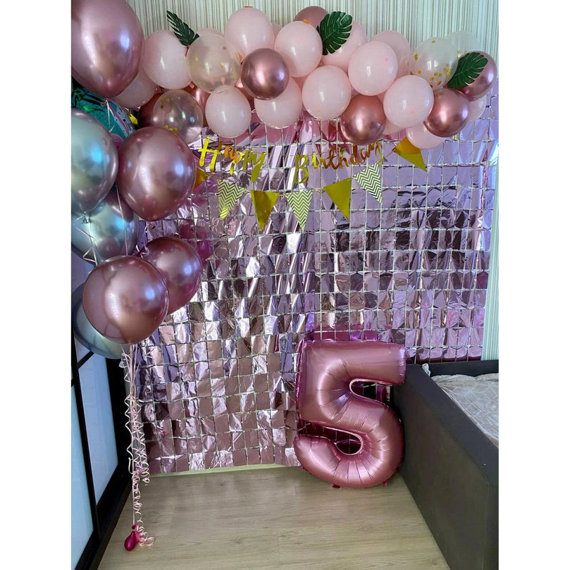 Birthday Party Shimmer Wall Curtains 2-Pack