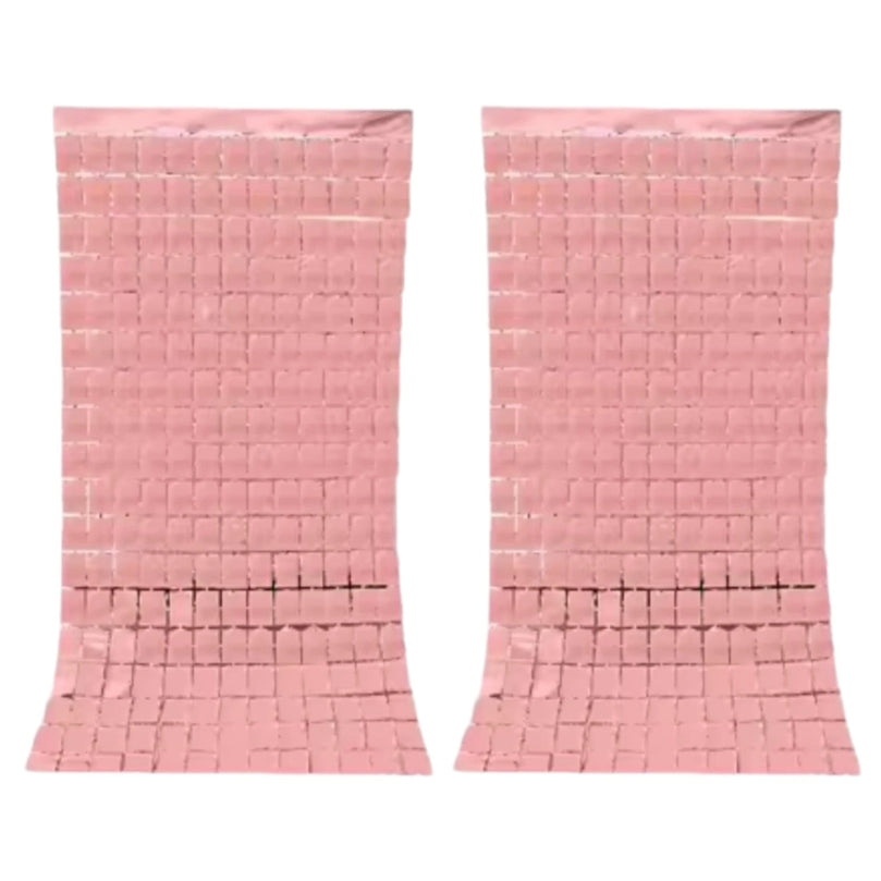 Birthday Party Shimmer Wall Curtains 2-Pack