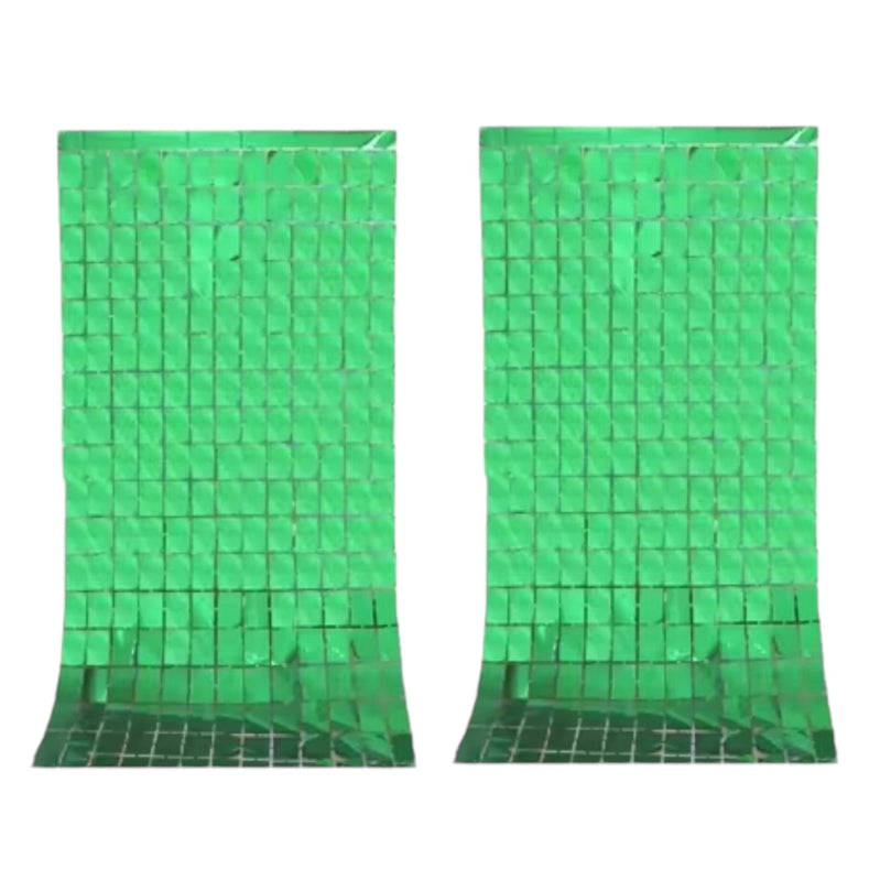 Birthday Party Shimmer Wall Curtains 2-Pack