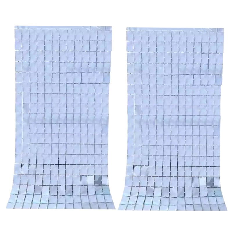 Birthday Party Shimmer Wall Curtains 2-Pack