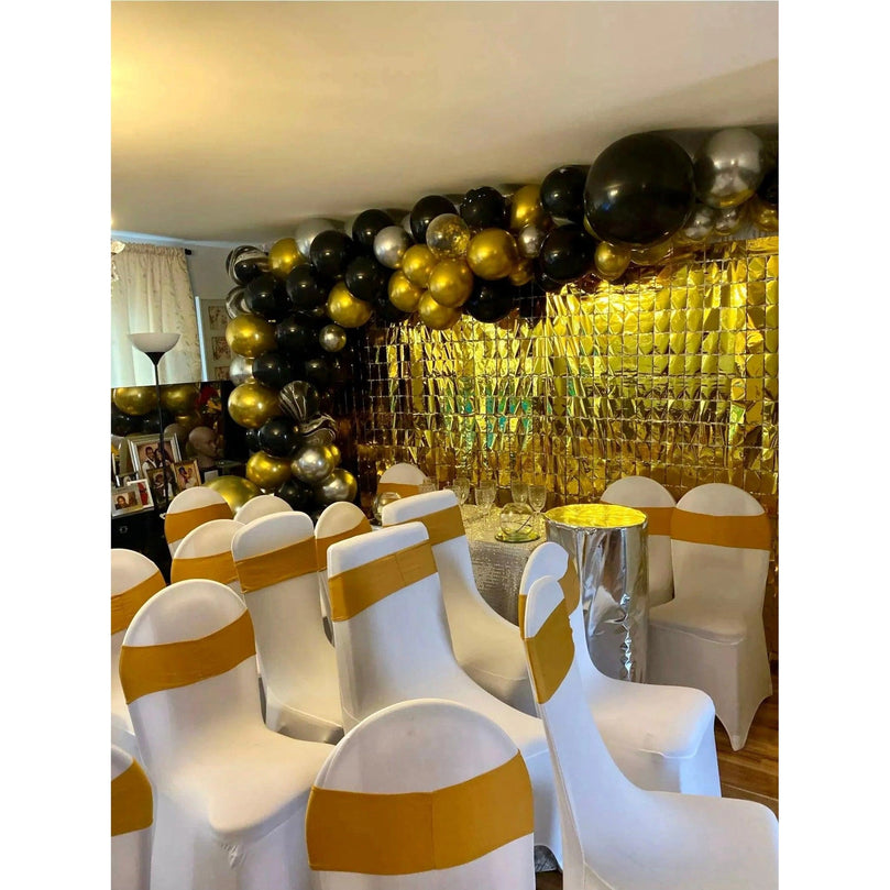 Birthday Party Shimmer Wall Curtains 2-Pack