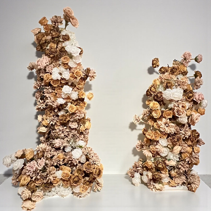 Mocha Rose Flower Arrangement For Rent | MA Wedding Decor