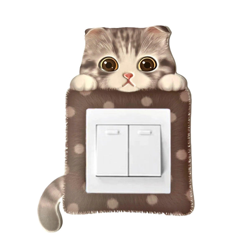 Cartoon 3D Switch Cover Kids Outlet Sticker