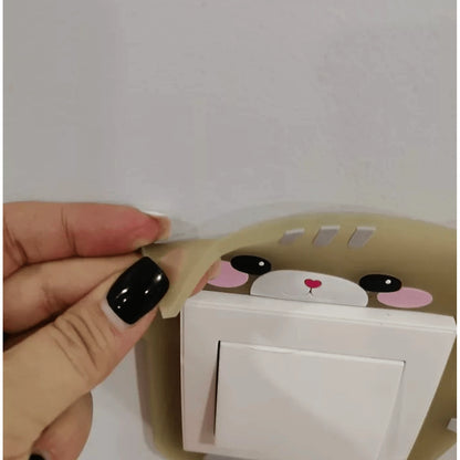 Cartoon 3D Switch Cover Kids Outlet Sticker
