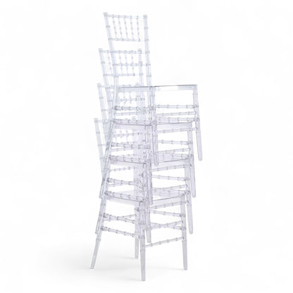 Clear Resin Chiavari Chairs 4-Pack