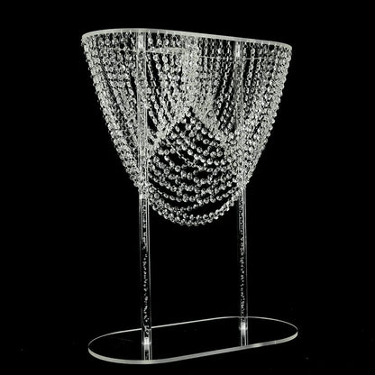 Clear Crystal Wedding Centerpiece - 31.5" Tall