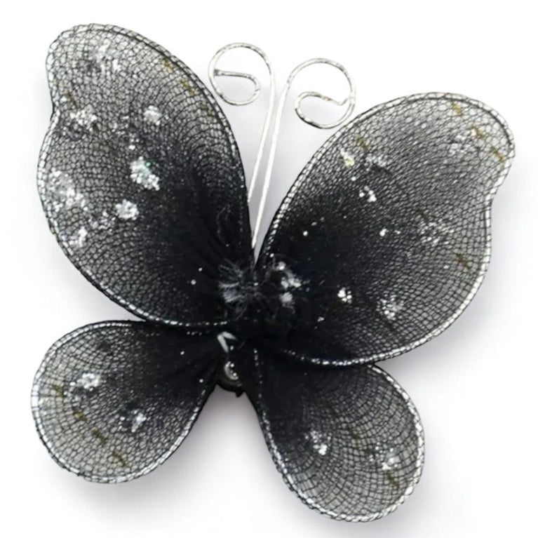 Colorful 3D Mesh Butterfly Craft Decor 21-Pack