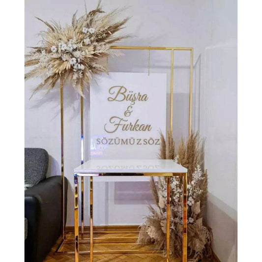 Custom Hanging Acrylic Wedding Welcome Sign