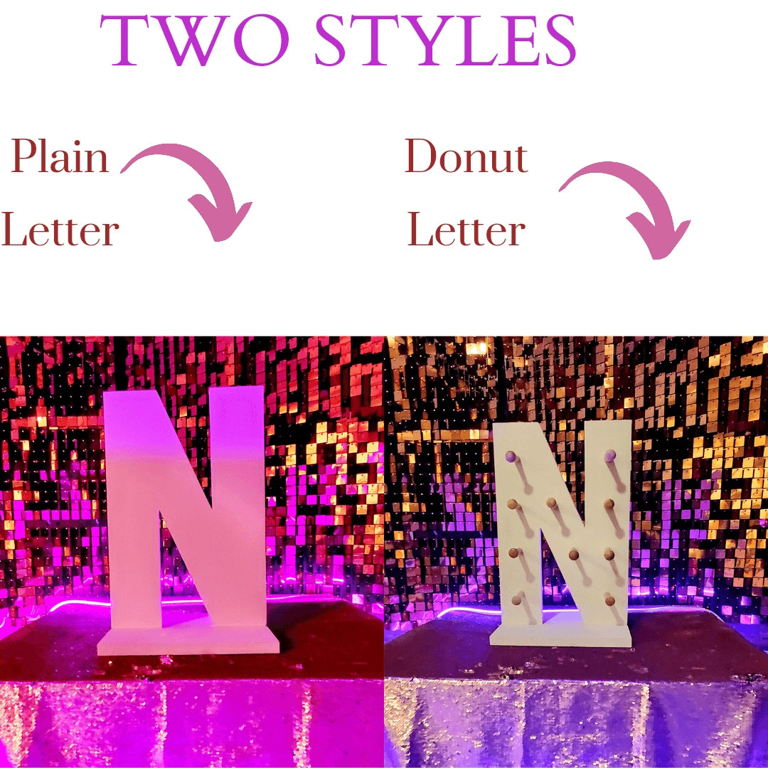 Custom Letter Donut Holder Stand - 18" Personalized Display