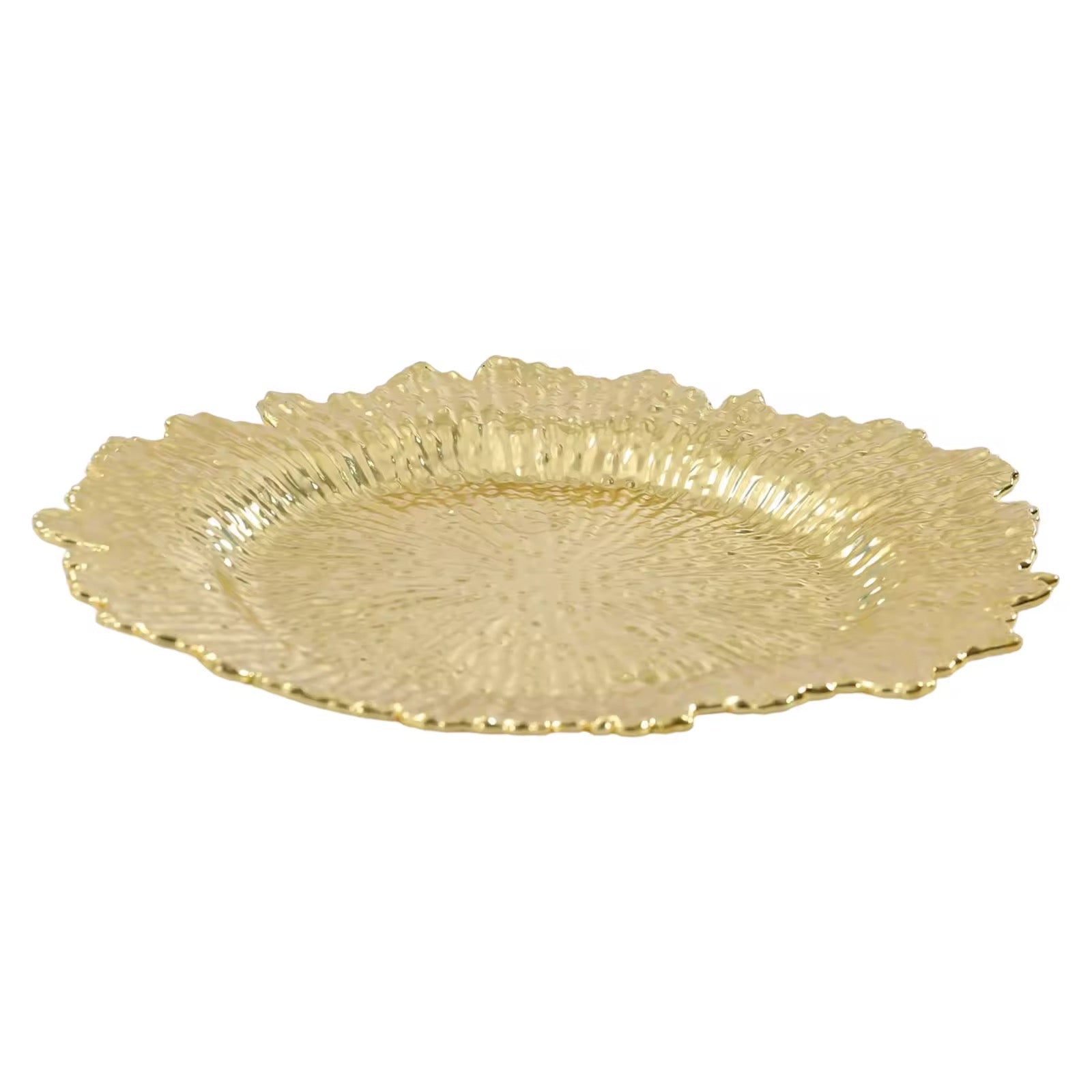 Starburst Gold Charger Plates 12.6 Inch 24-Pack