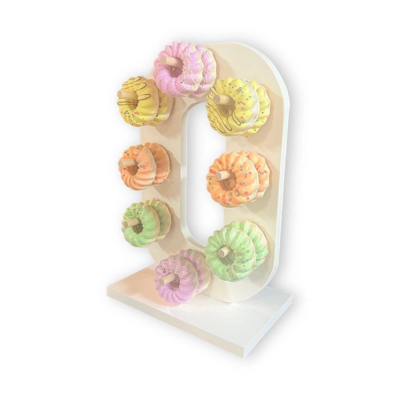 Donut Wall Personalized 10th Birthday Party Dessert Stand