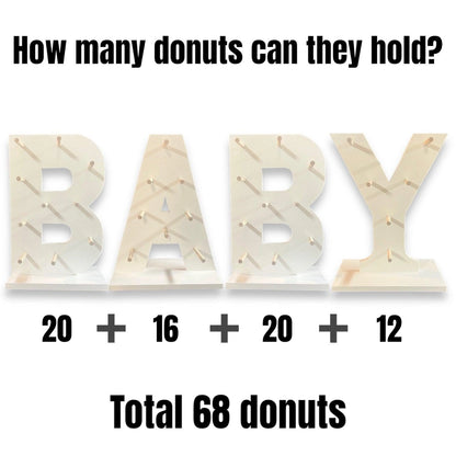 Donut Wall Personalized Baby Shower Party Dessert Stand