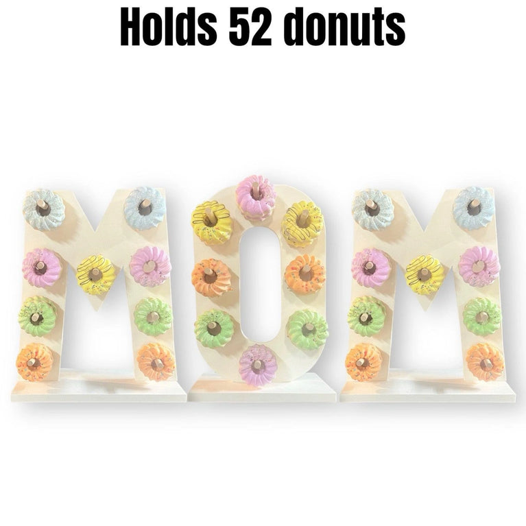Donut Wall Personalized Mother's Birthday Party Dessert Stand