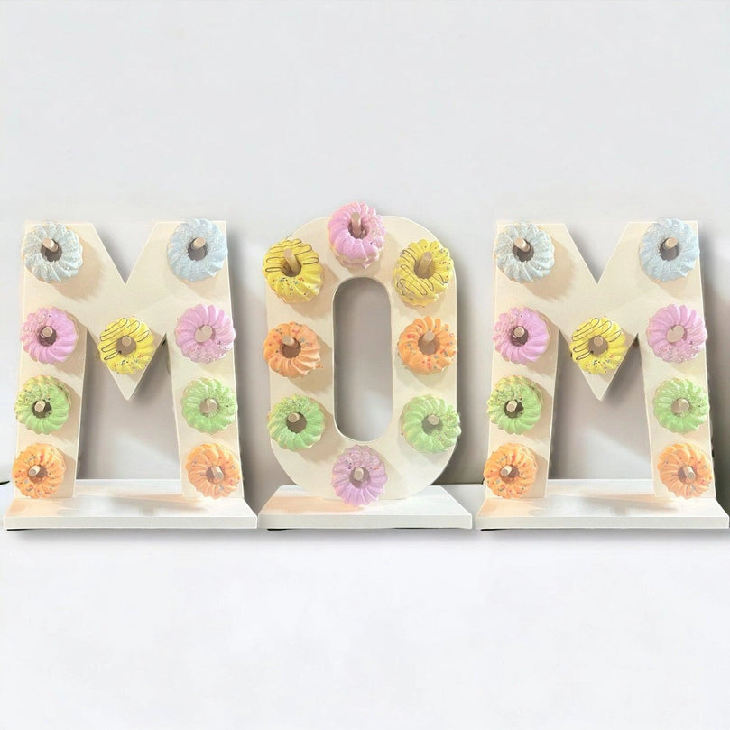 Donut Wall Personalized Mother's Birthday Party Dessert Stand