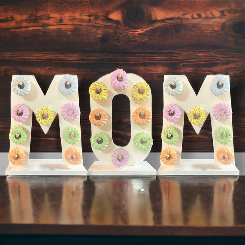 Donut Wall Personalized Mother's Birthday Party Dessert Stand