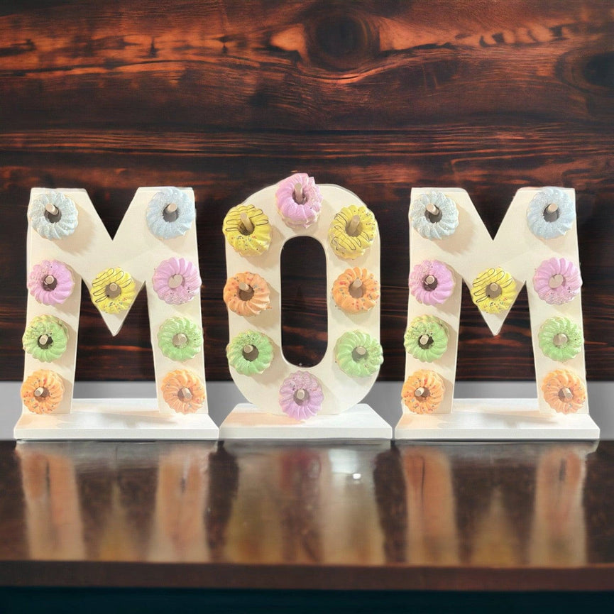 Donut Wall Personalized Mother's Birthday Party Dessert Stand