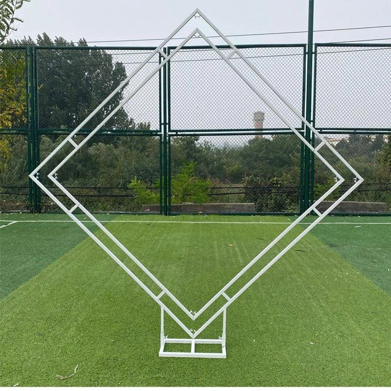 Double Diamond Wedding Arch Backdrop Stand