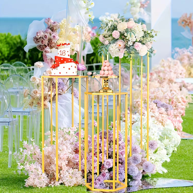 3-Piece Hex Pedestals