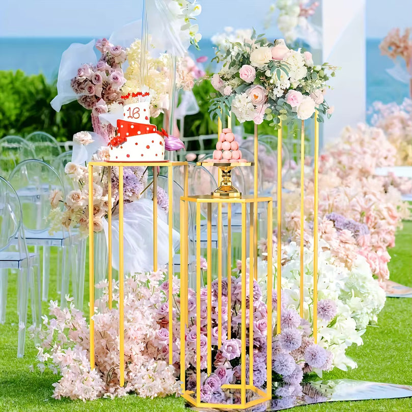 3-Piece Hex Pedestals