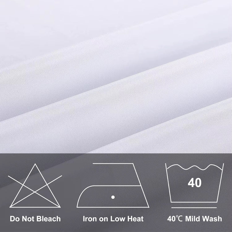 Round Tablecloth 120" Polyester White for Rent