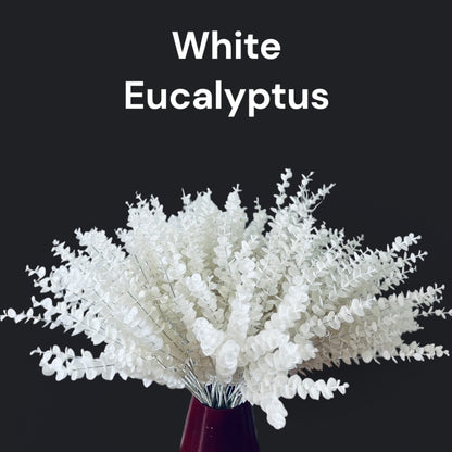 Fake Eucalyptus Stems - Artificial Greenery Leaves For Decor