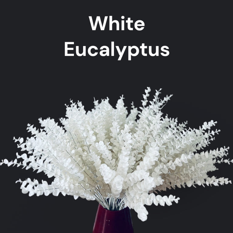 Fake Eucalyptus Stems - Artificial Greenery Leaves For Decor