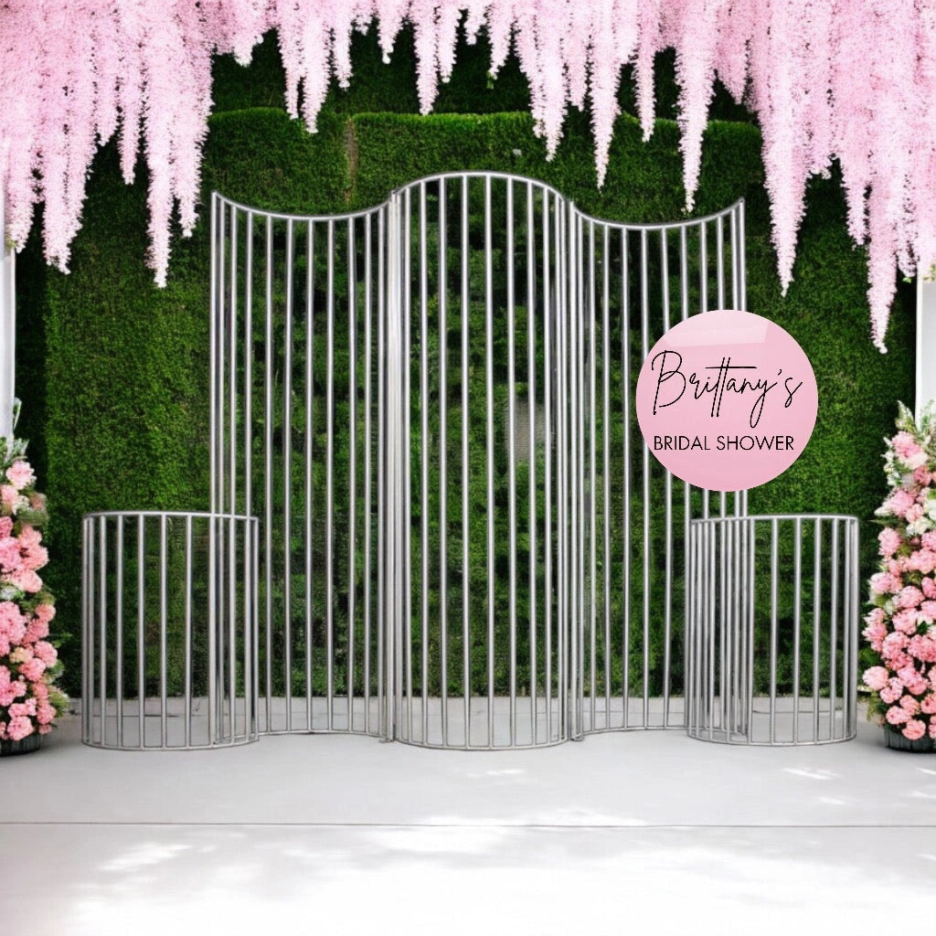 Fencing Backdrop Wedding Stage Decor Props