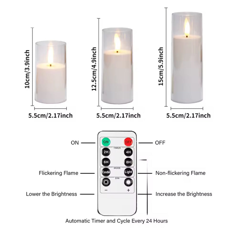 Flameless Candle 3-Pack