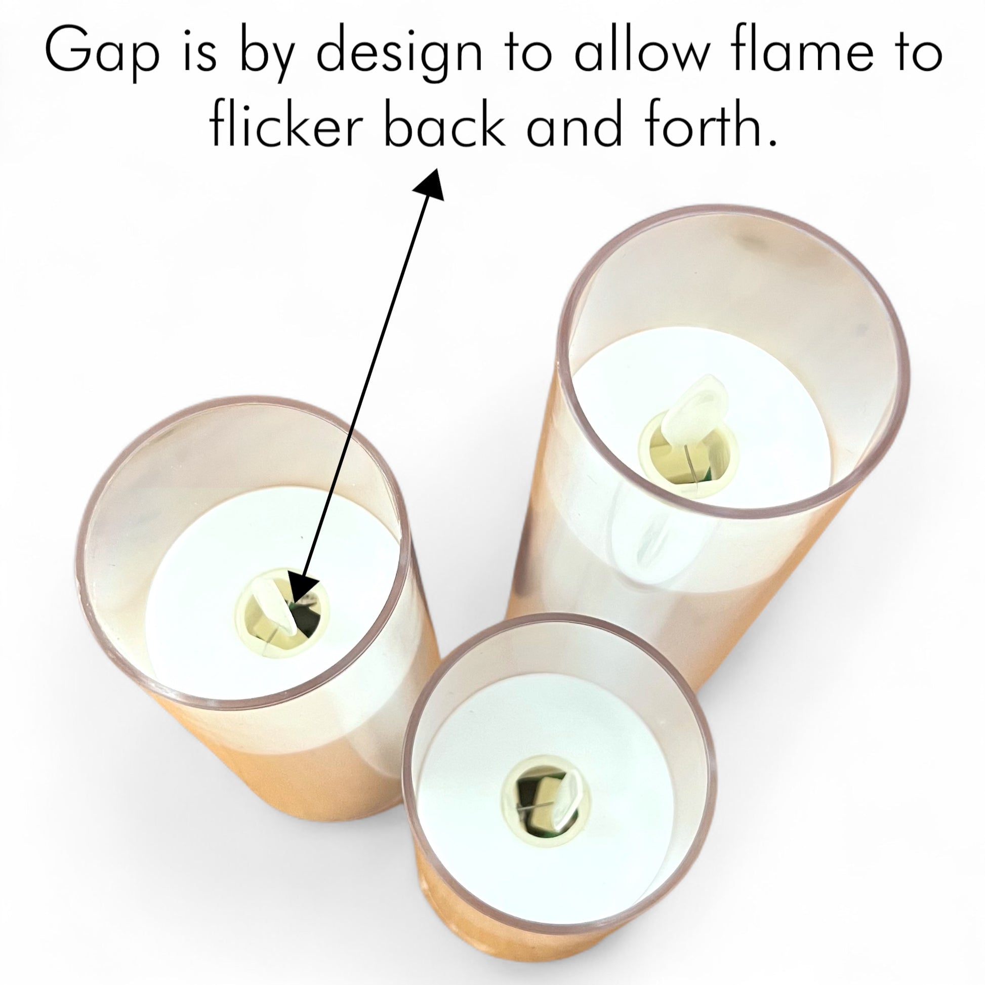 Flameless Candles - Battery Operated with Remote 3-Pack