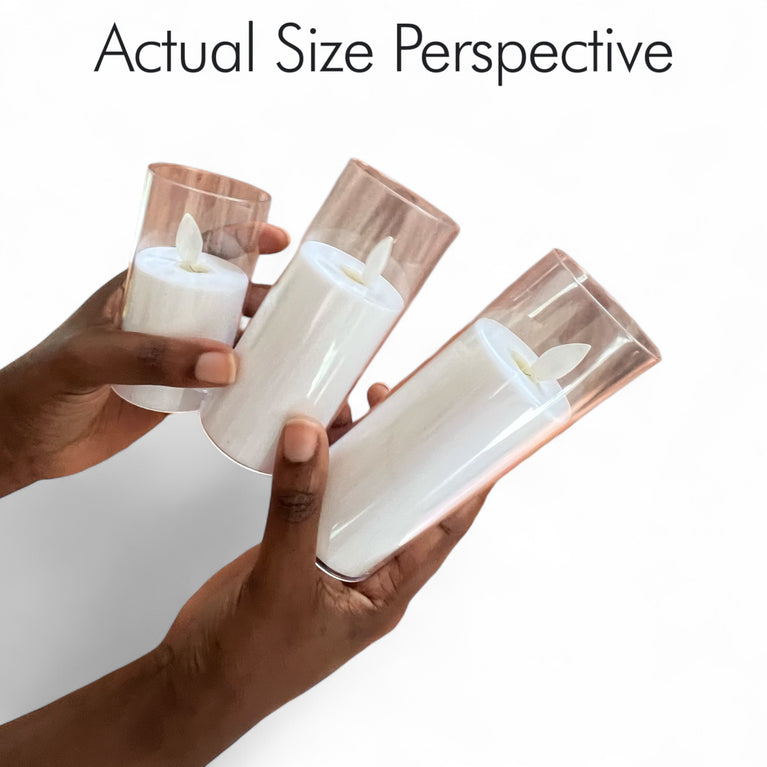 Flameless Candles - Battery Operated with Remote 3-Pack