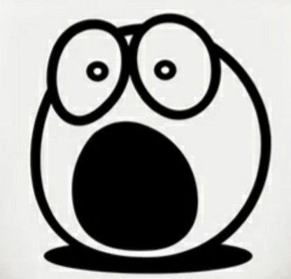 Funny Bathroom Vinyl Decal: Toilet Decor Sticker
