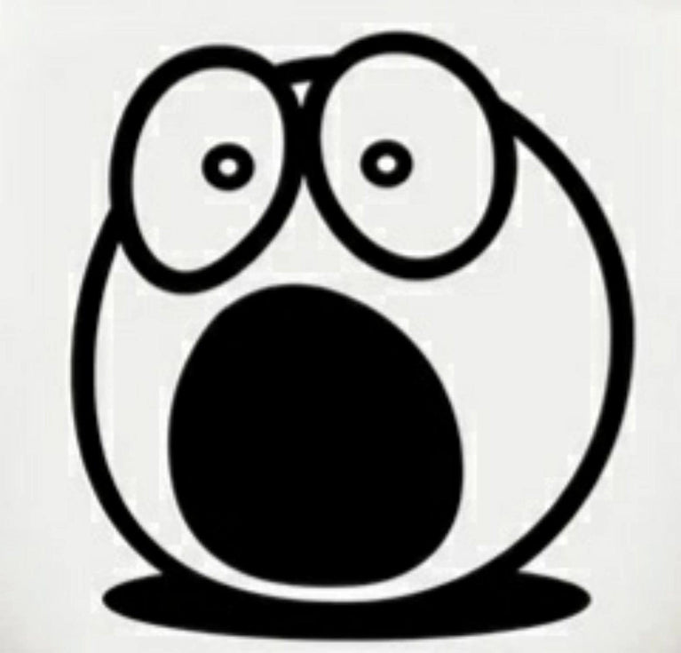 Funny Bathroom Vinyl Decal: Toilet Decor Sticker