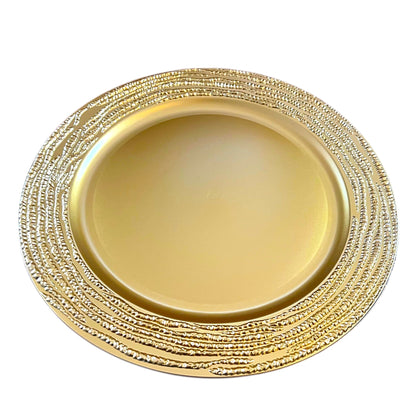 GRAIN Gold Charger Plates 6-Pack