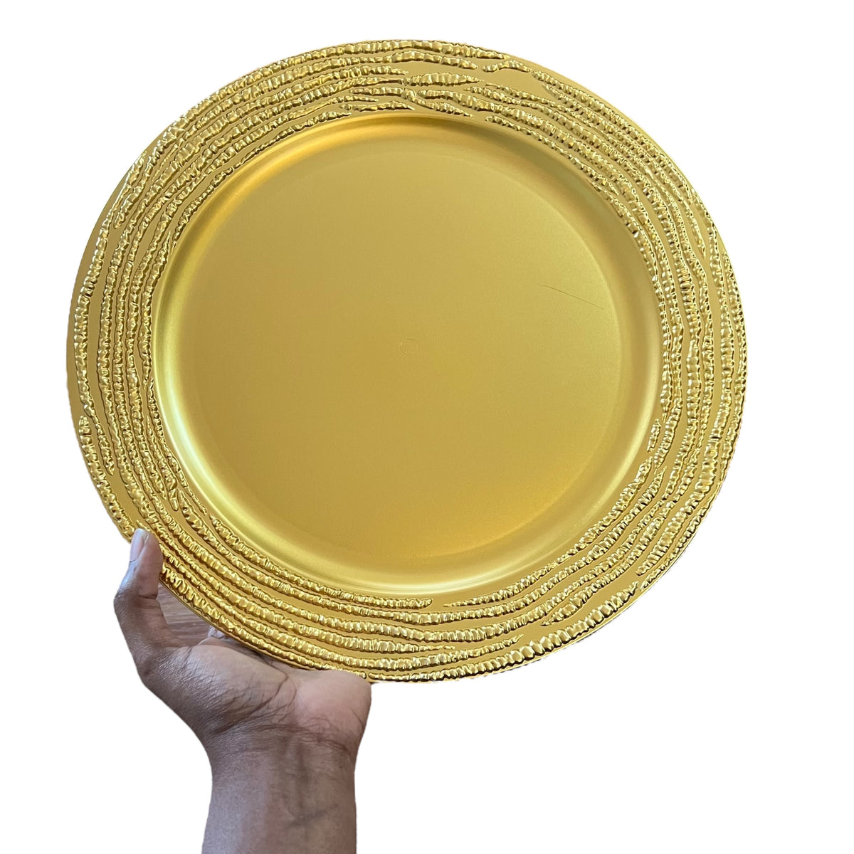 GRAIN Gold Charger Plates 6-Pack