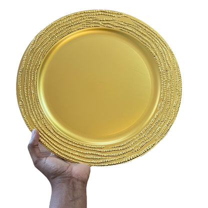 GRAIN Gold Charger Plates 6-Pack