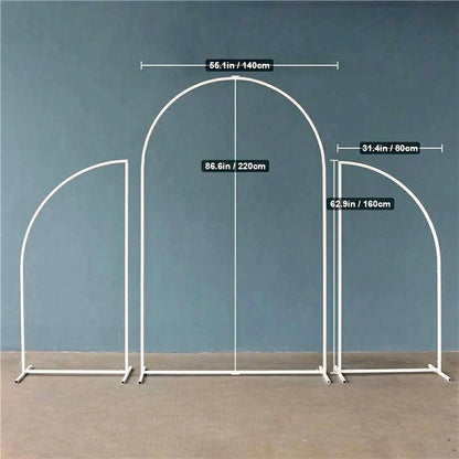 Gold Wedding Arch Decoration Backdrop 3-Piece