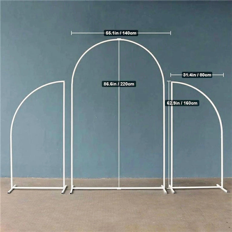 Gold Wedding Arch Decoration Backdrop 3-Piece