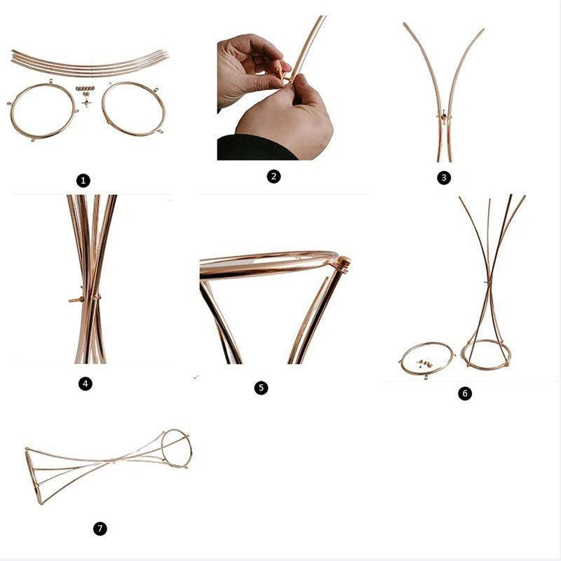 Gold Wedding Table Centerpieces - 31.4" Tall