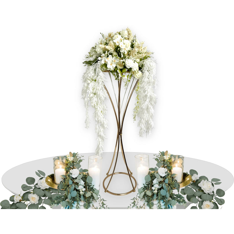 Gold Wedding Table Centerpieces - 31.4" Tall