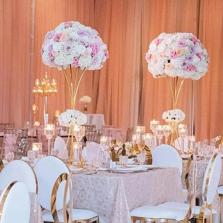 Gold Wedding Table Centerpieces - 31.4" Tall